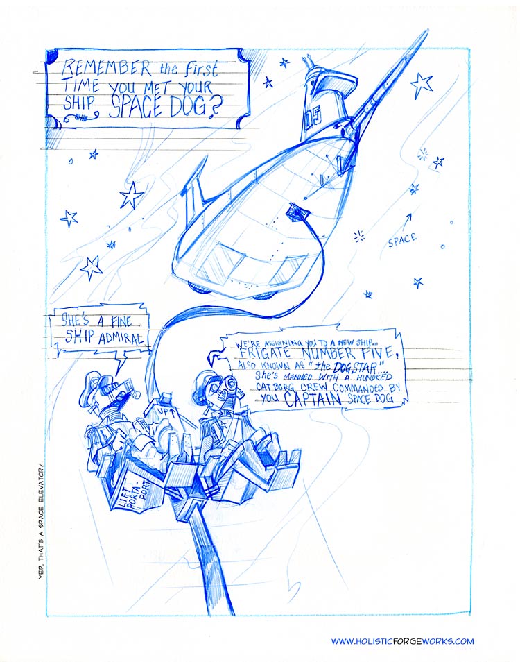 

SpaceDog® remembers the first time he saw his own space ship

, The Original SpaceDog® Comic Book No. 1